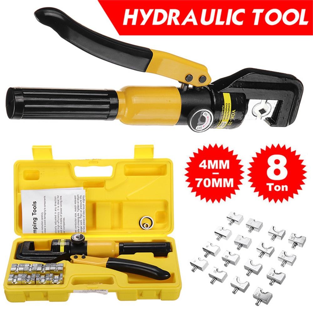 Hydraulický lisovací nástroj Kleště na lisování kabelů Hydraulický lisovací nástroj YQK-70 4-70 mm2 Tlak 5-6T