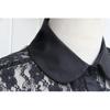 Perfect Match Fashion Women Cotton Shirt False Collar Detachable Fake Collar Shirt Lace Lapel Blouse Top Tie Flower Lace Clothes Accessories