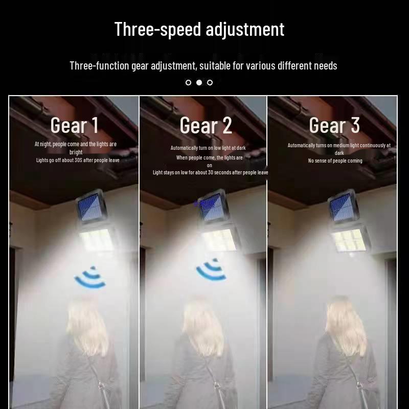 Super Bright Waterproof Solar Wall Light with Motion Sensor for Indoor & Outdoor Use