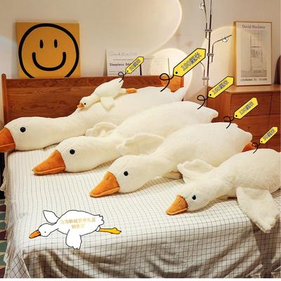 Büyük Beyaz Kaz Atma Yastığı Bebek Peluş Oyuncak Bebek Atma Yastığı Tezgah Hediyesi Büyük Kaz Oyuncak