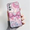 Per ZTE nubia Red Magic 9 Magic9 9S Pro Plus 5G Custodia Moda Farfalle Fiori Sottile Nera Morbida TPU Retro Opaco Copertura Protettiva