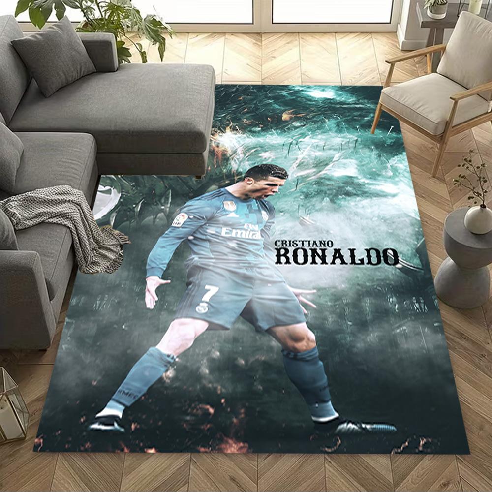 Ronaldo's Legendary Journey Area Rug Design for Hallway Bedrooms Dormitory Entryway Antislip Carpet Decorate Offices Best for Christmas