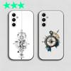 Compass Phone Case For Samsung Galaxy A13,21s,22,31,32,40,52,71,A91 Soft Black Shell
