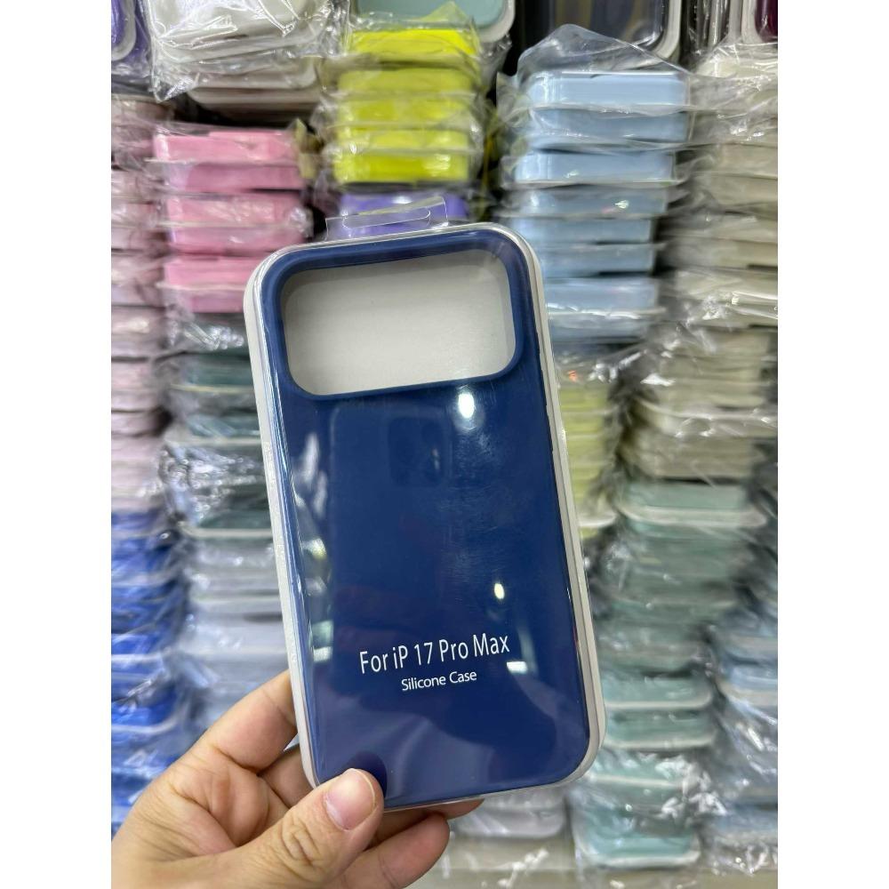 

Luxury Solid Color Liquid Silicone Smooth-Touch Soft Case For IPhone 17 Pro Max Air 16E 15 14 Plus 13 12 11 Full-pack Anti-Drop Protect Cover iPhone 15 Pro Max Темно-синій