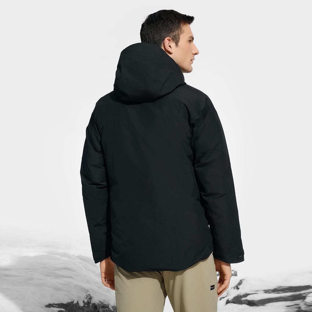 New FILA Down Jacket Men's Pitch Black A11M447911FBK