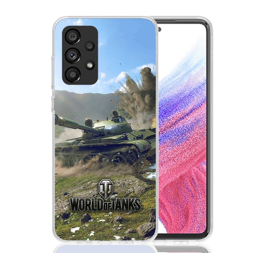 World of Tanks Phone Case For Samsung Galaxy A17 A16 A14 A15 A13 A57 A56 A54 A55 A53 A37 A36 A34 A35 A33 A26 A24 A25 A23 Galaxy