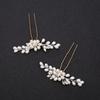 Creative Fashion White Wedding Style Hair Bridal Hair Stick Floral Hairpin Beautiful Headdress Plait Hair Clip Accessories Gifts