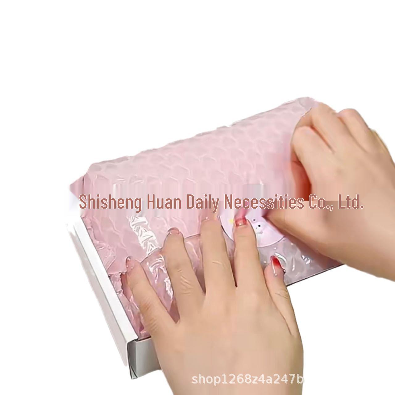 

Pink Heart-Shaped Shockproof Waterproof Packaging Foam with Small Card 1 sheet, size 20x40cm