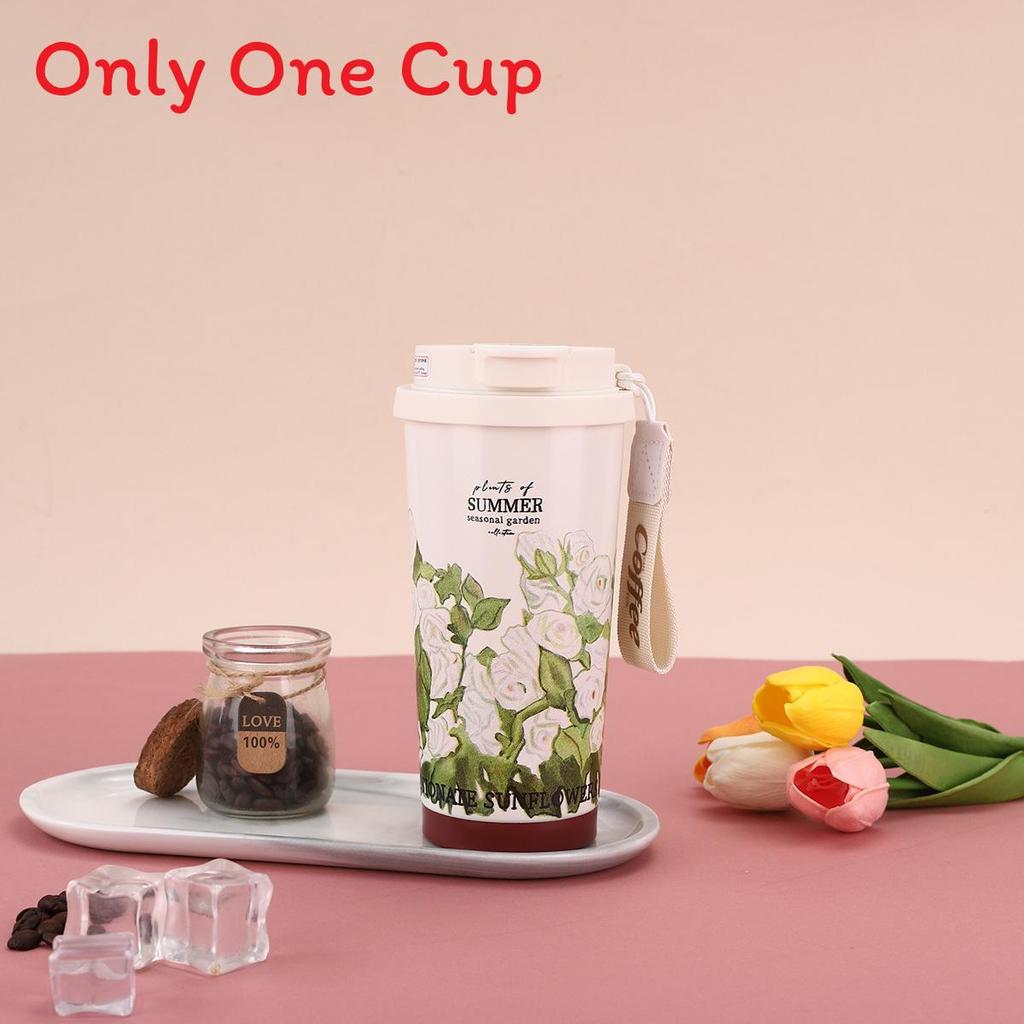 Lilium Summer Collection Insulated Coffee Mug With Large Capacity For Travel And Office Use