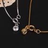 Fähiges und minimalistisches Bubble Snake Bone Kettenarmband mit kreisförmigem Zirkonia-Anhänger für Damen-Partyschmuck-Geschenk