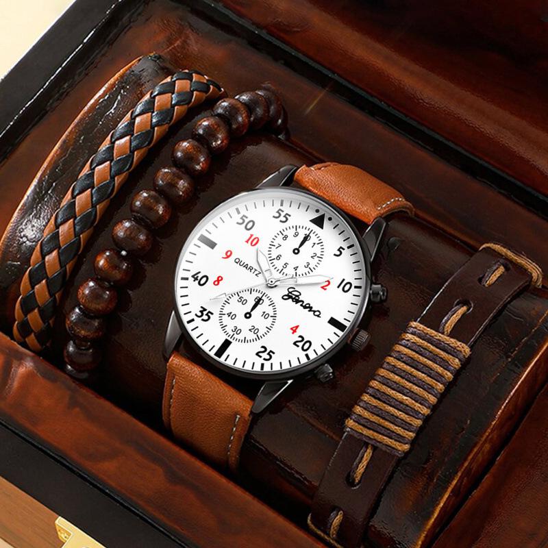 Watch Accessories Set Men S Belt Watch Quartz Watch Fashion Watch Set