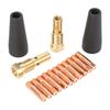 15 Stück Fülldraht Gaslos Düsenspitzen Set K34931 mit 0,039in 1mm Elektrode für FC9080GL MIG
