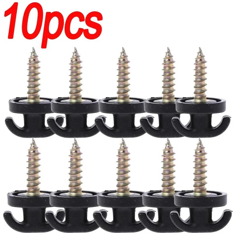 Car Rear Trunk Envelope Cargo Net Tie Down Hook Ring Loop Hanging Hook Flat Vertical Luggage Net Home Hook Retainer Hardware