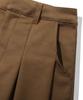 TRILLION Wool-Like Inverted Tuck Wide Pants [Camel]
