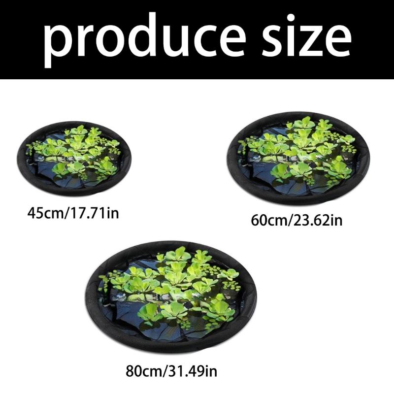 Adjustable Floating Pond Protector Netting Barrier Meshing Island Plant Protector Garden Decoration Garden Water Pond Supplies