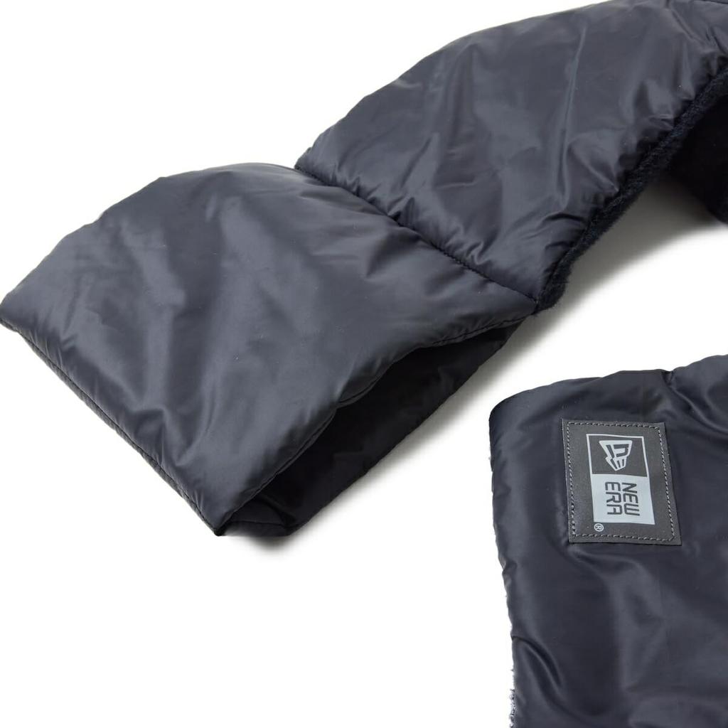 Mini Warm FREE COMPACT MUFFLER OCTA FILL BLK [New Era] Scarf, Scarf, Black,