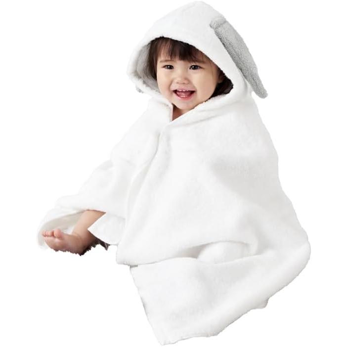 Snoopy Poncho Towel Baby Bathrobe Bath Motif Imabari Towel After-bath Towel