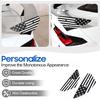 Rear Wing Side American Flag Decals Compatible with Chevrolet Corvette C8 2020-2026, Spoiler Side Panel Sticker, American Flag Rear Wing Decal