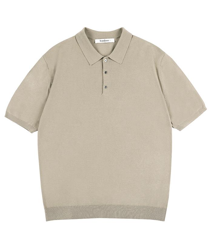 AVANDRESS Ian Button Collar Short Sleeve Knit - 9 Colors