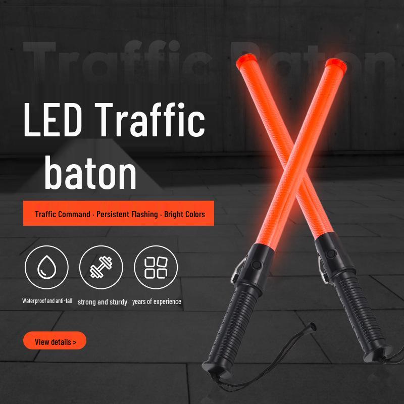 Emergency LED Fluorescent Glow Sticks for Traffic & Evacuation Control 53 x 3 x 3 cm