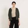 Horizontal Knit Hoodie Zip Up B5m4k115