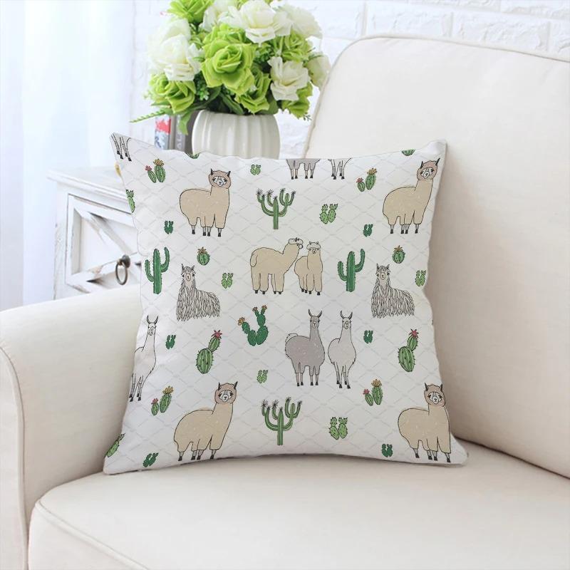 Cartoon Sheep Decorative Pillowcase Car Ornaments Office Living Room Sofa Home Pillowcase