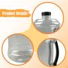Reusable Water Bottle Jug 1.5L Easy Grip Carry Empty Versatile with Screw Cap Bucket for