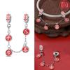 God Of Wealth Lucky Cat Lantern Lion Dance Charms Originalcopper Color Beads Fit Bracelet Diy New Year'S Jewelry Gift