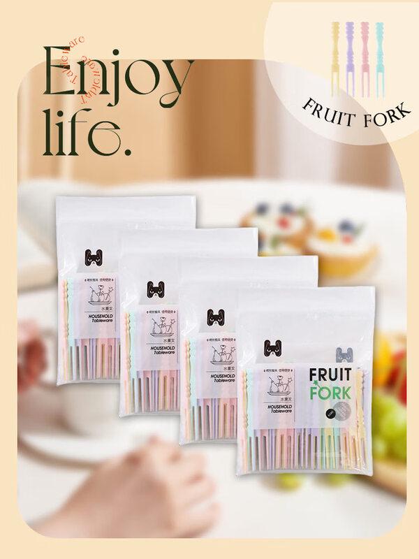 ZISIZ Food-Grade Disposable Plastic Fruit Fork