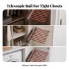 Retractable Pullout Trouser Rack | SpaceSaving SideMount, Pull out Rack, for Wardrobe