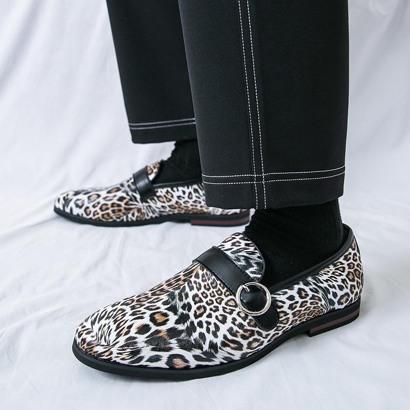 Men's British Style Slip-on Leather Loafers: Formal Casual Pointed Toe Shoes