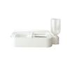 Dual Pet Food Water Bowl Integrated Feeder Waterer Anti Spill Neck Protection Elevated Feeding Dish For Cats Small Medium Dogs