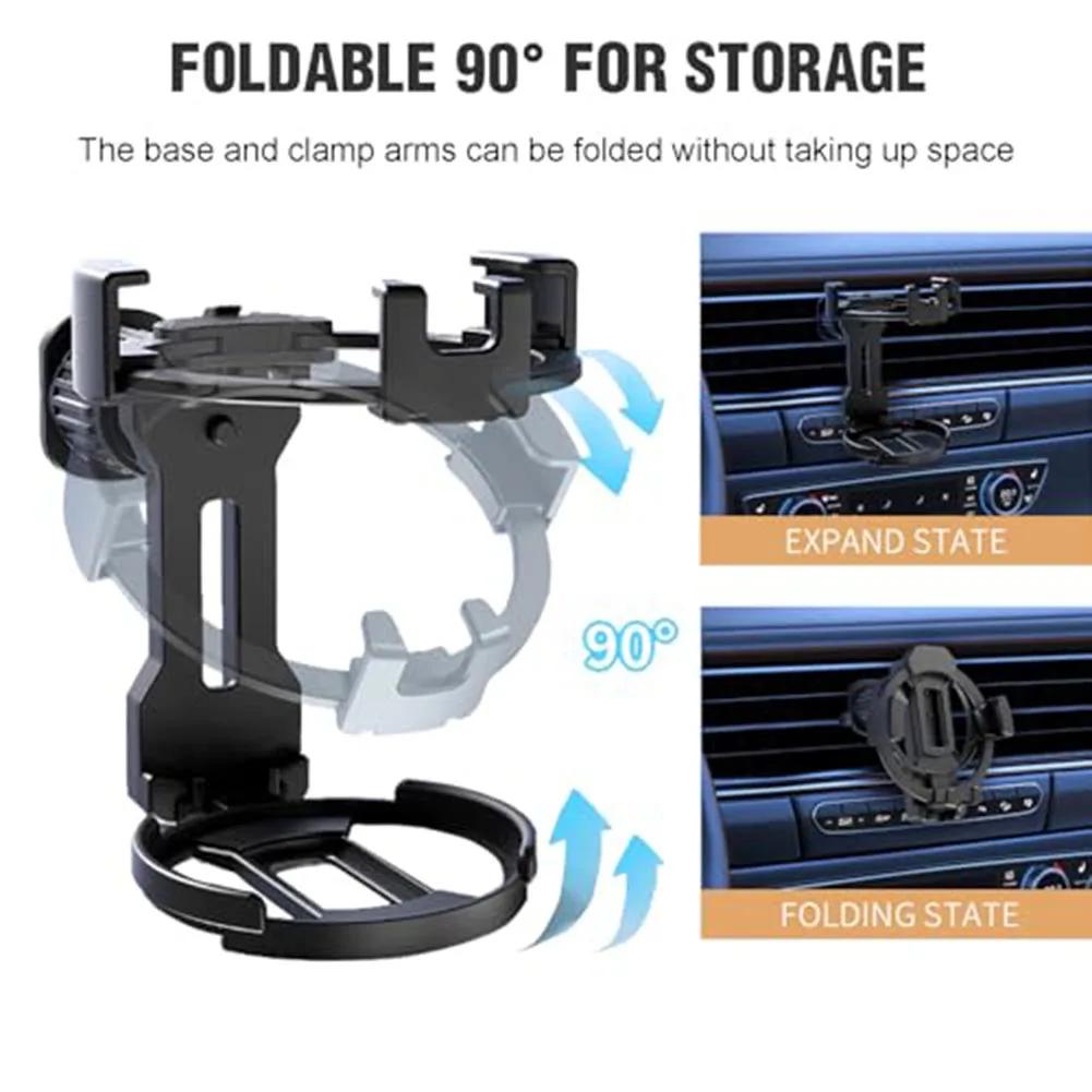 Support de Voiture Multifonctionnel Rotatif à 360 Degrés Porte-Gobelet Pour Voiture Eau Boisson Bouteille de Café Support de Téléphone Support de Sortie d'Air