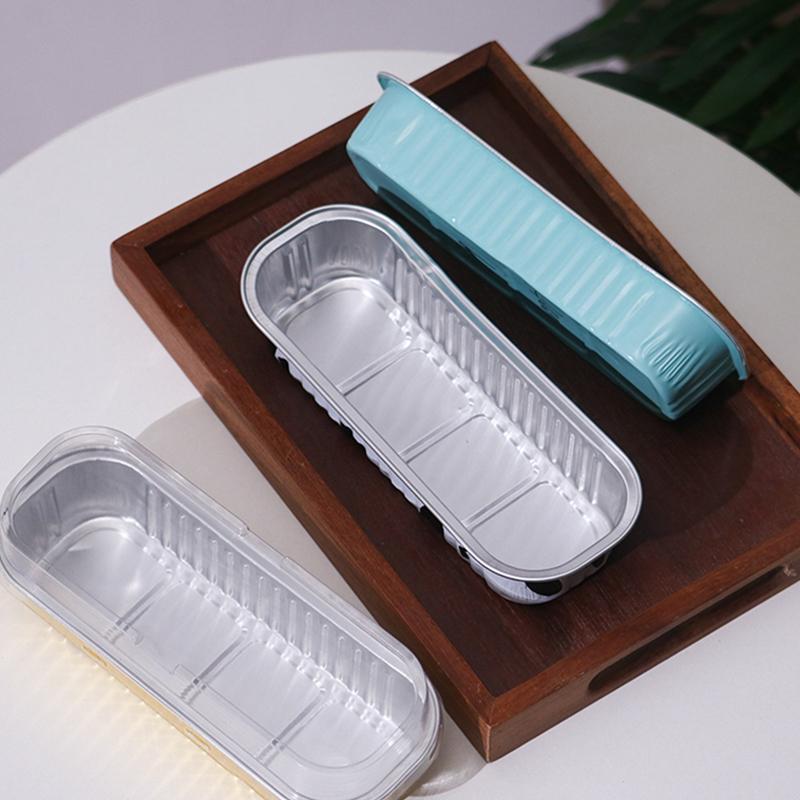 Tin Paper Box Thickened Aluminum Foil Box Packaging Takeaway Box Air Fryer Special Disposable Cheese Baked Durian Box