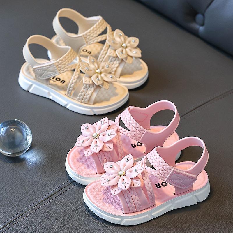 Stylish Open-toe Princess Sandals for Girls, Anti-slip & Soft Sole, All Sizes Available