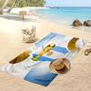Argentinien Fußball Druck Strandtuch Schnelltrocknend Super Saugfähig Weich Badetuch zum Schwimmen Strand Reisen Fan Souvenir Geschenk