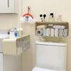 No Drill Wall Mounted Toilet Rack For Bathroom Cabinet Shelf Plastic Storage Stand Shower Organizer Bath Holder Accessories