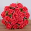 18 Heads Real Happy Flower 9 Colors Mini Natural Simulated Rose Photography Photo Gift Valentine's Day Flowers Home Decorative