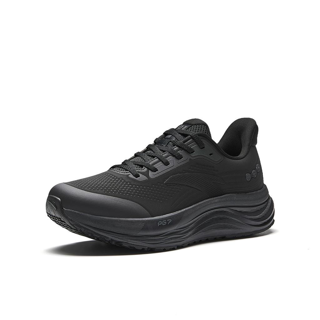 Anta Reise Schritt 2 PG7 Dämpfung Rückprall Bequem Leicht Atmungsaktiv Sport Niedrig geschnitten Laufschuhe Herren Sneaker Schwarz Grau 112615546-15