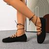 Low Heel Spring/Summer New Cross Strap Shallow Single Shoes Women's Flat Casual Single Shoes Women