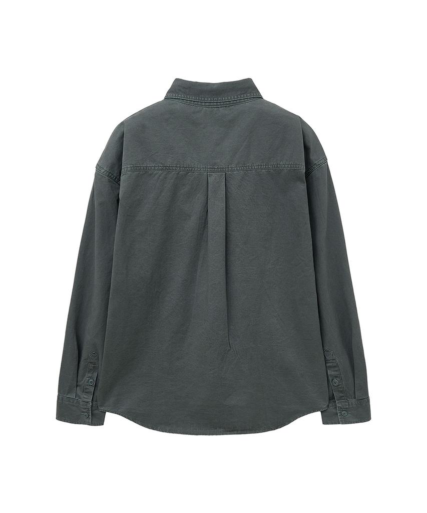 BIG UNION Dyed Western Shirt (Gray)