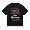 Women's Comfy Breathable Classic T-Shirt Mom Protected By Son Graphic Tee