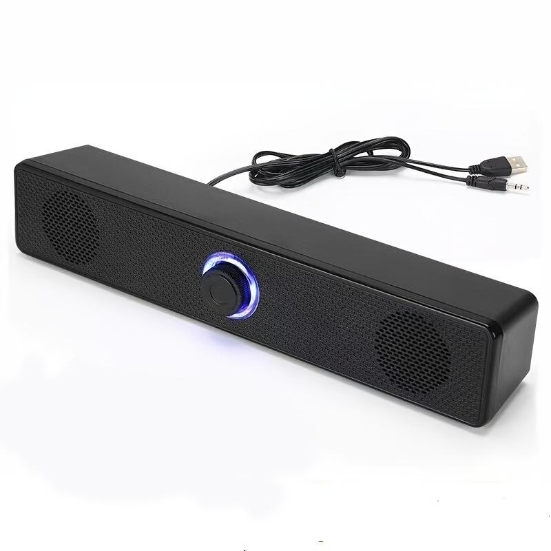 Dual Speaker Computer Desktop Stereo Bluetooth USB Powered Speakers with Deep Bass