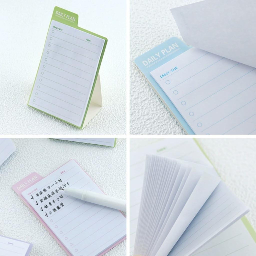 Standing Sticky Notes Mini To Do List Check Notes Cute Notepads Memo Pad 30 Sheets Students Office Stationery Supplies Wholesale