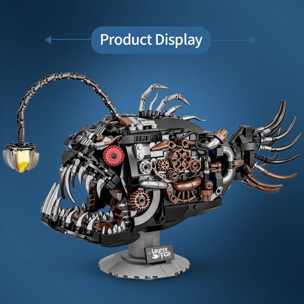 High-Quality 1038Pcs High-Quality Mechanical High-Quality Series High-Quality Lantern High-Quality Fish High-Quality Building High-Quality Blocks