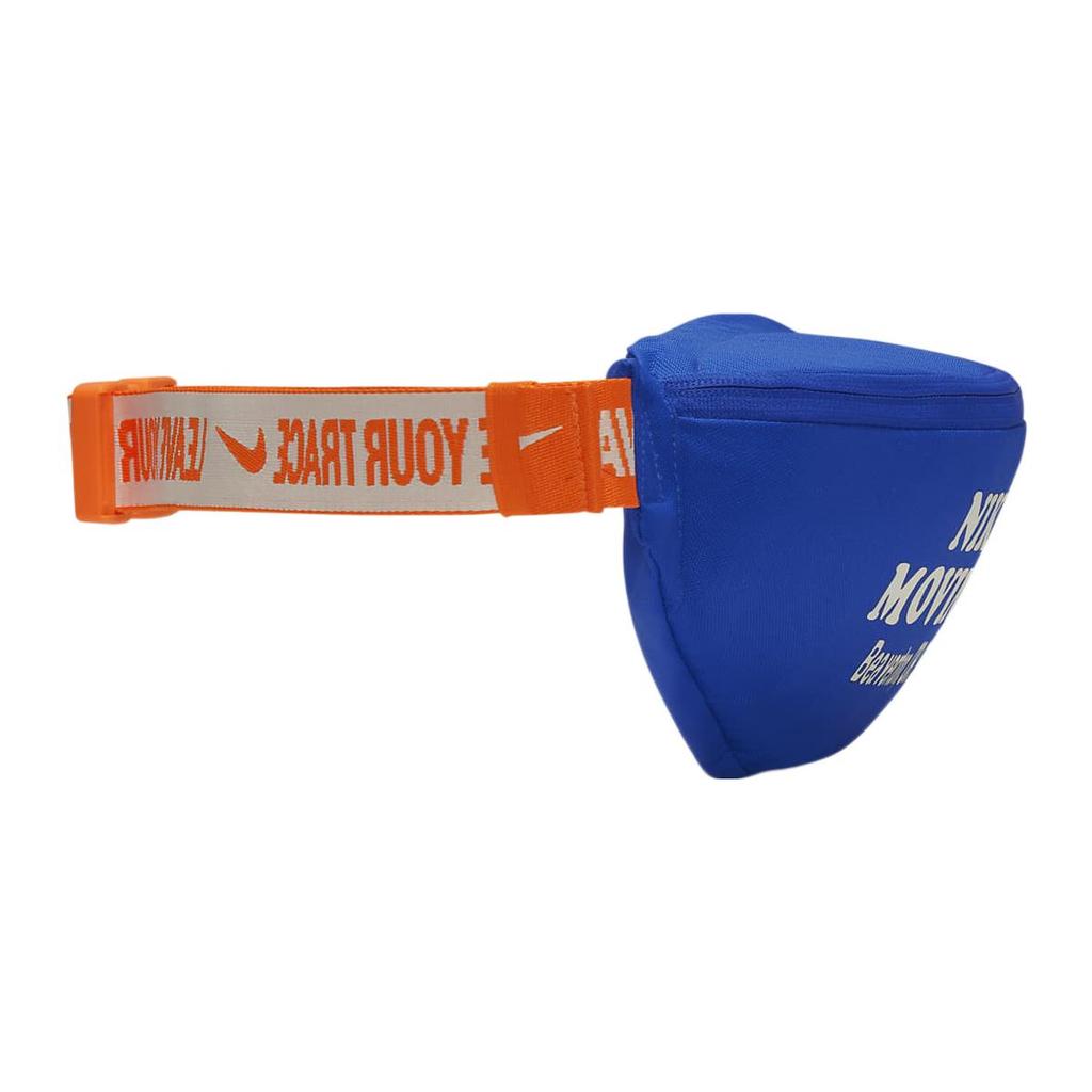 New Nike Heritage Polyester One Shoulder Crossbody Fanny Pack Regular Unisex Blue DV6072-405