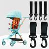 4/8/12Pcs Pram Hook Multifunctional 360 Degree Rotating Hanger Shopping Cart Car Seats Hooks Baby Stroller Accessories