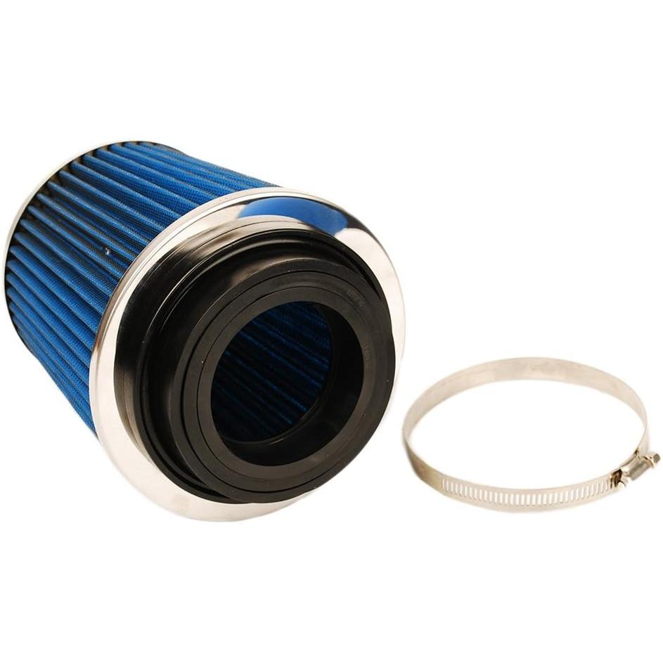 HIFROM High Flow Round Tapered Universal Clamp-On Air Filter 8136 for Vehicle,Washable Filter