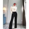 Autumn and Winter Round Neck Stretch Sweater Lace Embroidery Base Sweater