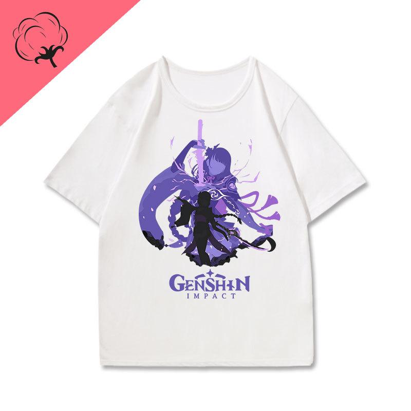 Genshin Impact T Shirt Cotton Crewneck Short Sleeve Printed Tee Harajuku Gamer Clothes 2025 New Style Camisa Y2k Graphic Tee